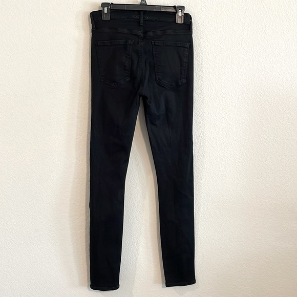 Agolde Women’s Sophie Jeans Size 30 Black Cotton Spandex Distressed Whimsigoth - Picture 5 of 17